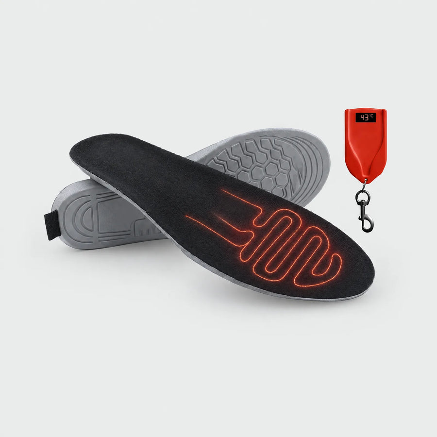 Alpenwarm heated insoles with remote control on a key ring