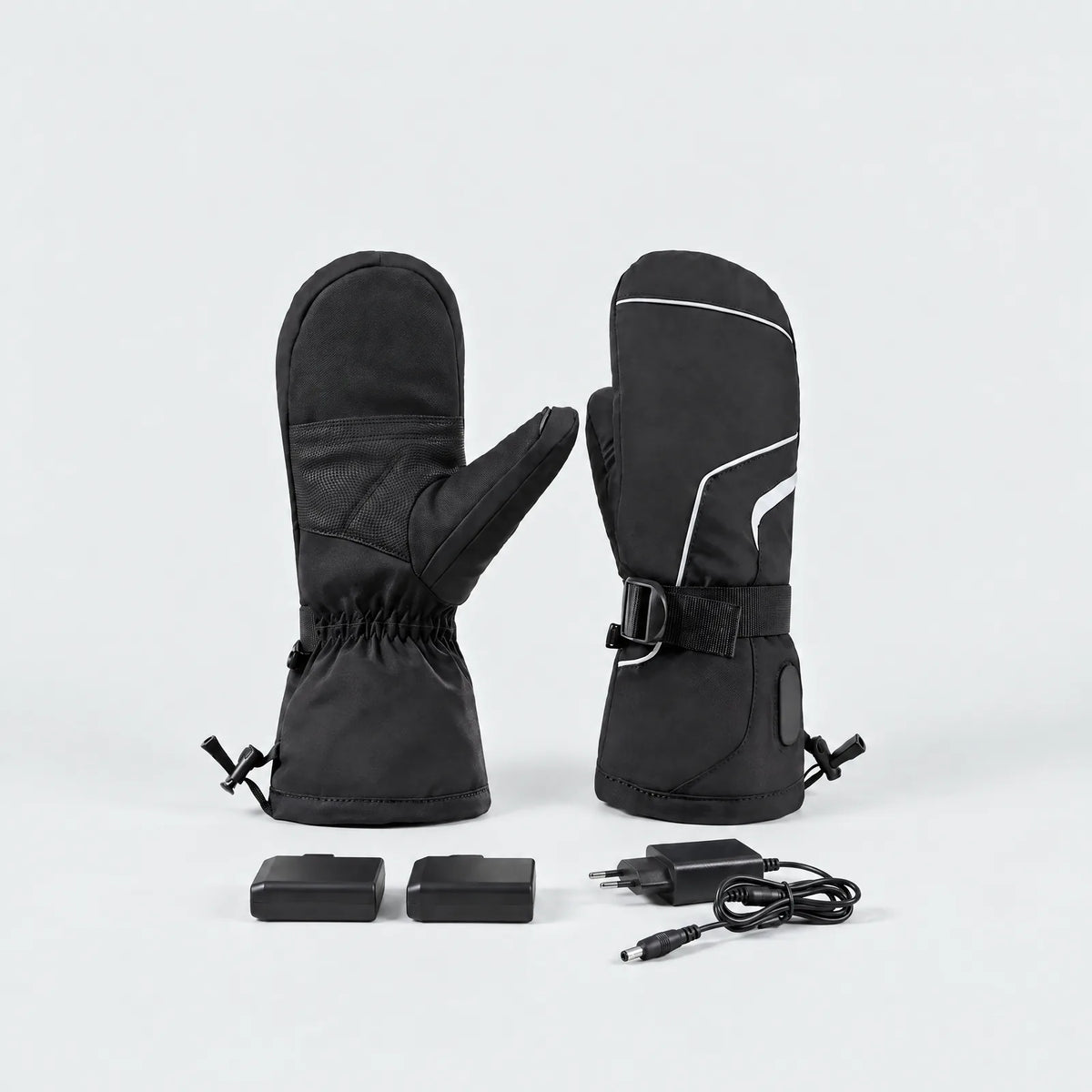Alpenwarm heated mittens with two batteries and charger
